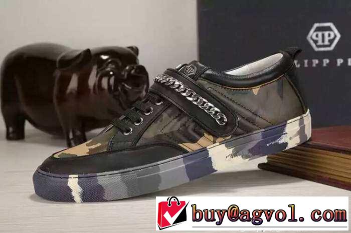 耐久性に優れた　2015 PHILIPP PLEIN フィリッププレイン 人気販売　軽量性にランニングシューズ 2色可選