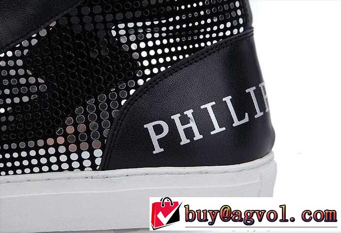 相性抜群な 2015秋冬 PHILIPP PLEIN フィリッププレイン スタイルアップ　ハイトップシューズ 2色可選
