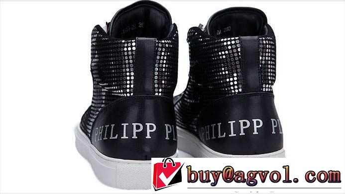相性抜群な 2015秋冬 PHILIPP PLEIN フィリッププレイン スタイルアップ　ハイトップシューズ 2色可選