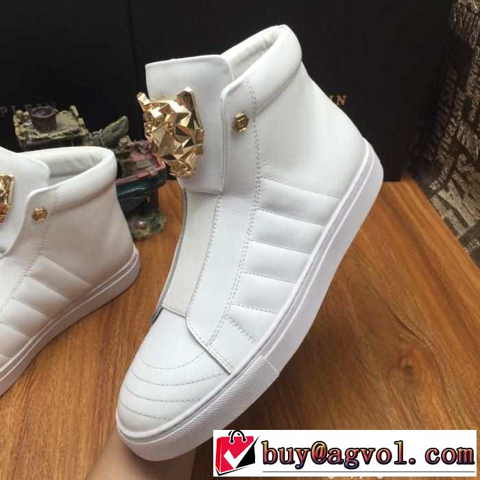 絶対欠かせない 2015秋冬 PHILIPP PLEIN フィリッププレイン 便利　ハイトップシューズ  3色可選