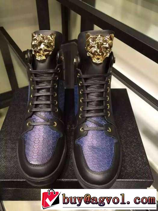 超綺麗 2015秋冬 PHILIPP PLEIN フィリッププレイン 安定性を高めるハイトップシューズ