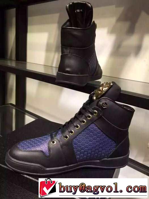 超綺麗 2015秋冬 PHILIPP PLEIN フィリッププレイン 安定性を高めるハイトップシューズ