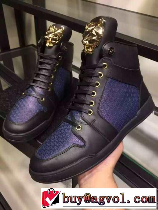 超綺麗 2015秋冬 PHILIPP PLEIN フィリッププレイン 安定性を高めるハイトップシューズ
