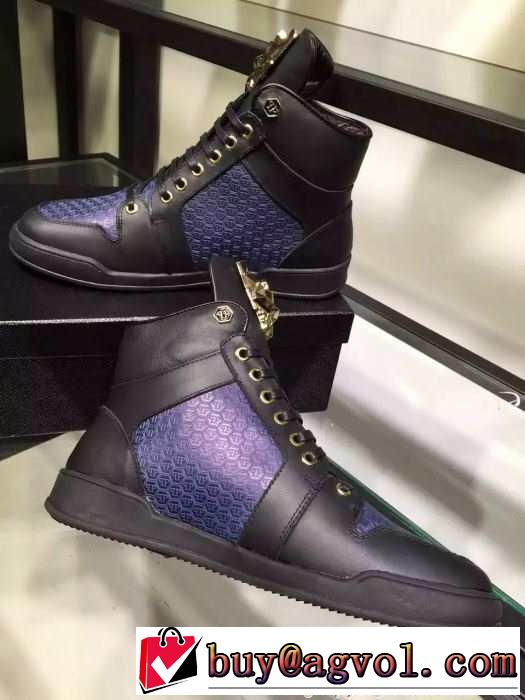 超綺麗 2015秋冬 PHILIPP PLEIN フィリッププレイン 安定性を高めるハイトップシューズ