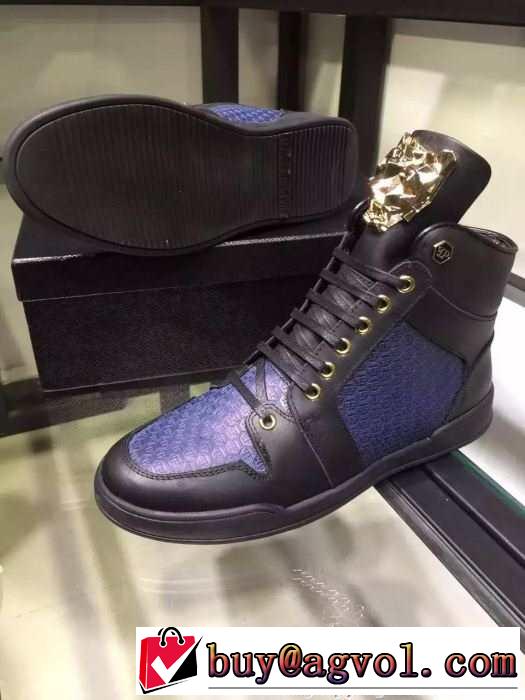 超綺麗 2015秋冬 PHILIPP PLEIN フィリッププレイン 安定性を高めるハイトップシューズ