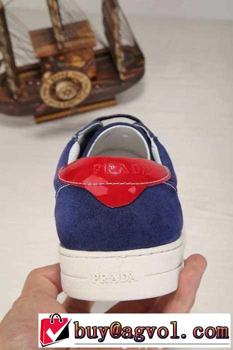 爆買い欧米韓流 2015 PRADA プラダ カジュアルシューズ 2色可選 抗菌?防臭加工
