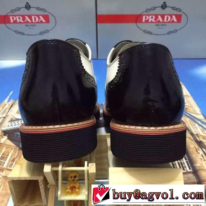 超人気欧米韓流2015 PRADA プラダ ビジネスシューズ 3色可選