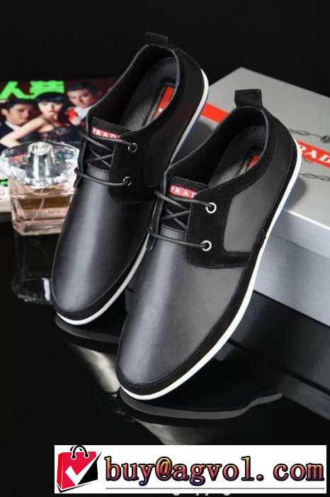 落ち着く雰囲気 2015 PRADA プラダ カジュアルシューズ 履き心地抜群 3色可選