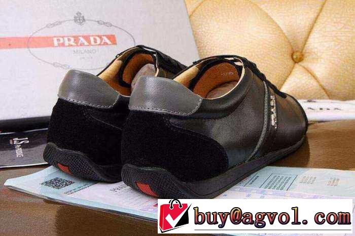 軽量化 2015 PRADA プラダ スニーカー 疲れにくい 2色可選