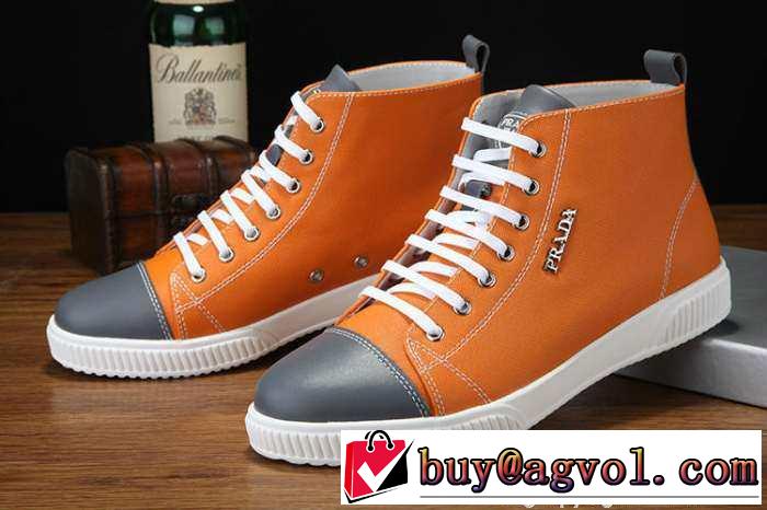 最新入荷！ 2015 PRADA プラダ ハイトップシューズ 3色可選