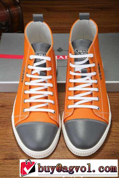 最新入荷！ 2015 PRADA プラダ ハイトップシューズ 3色可選
