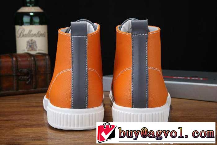 最新入荷！ 2015 PRADA プラダ ハイトップシューズ 3色可選