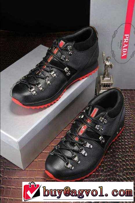 ランニングシューズの名作！ 2015 PRADA プラダ ランニングシューズ 靴の滑り止め 3色可選