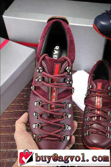 ランニングシューズの名作！ 2015 PRADA プラダ ランニングシューズ 靴の滑り止め 3色可選