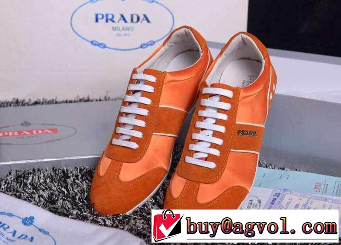 超目玉! 2015 PRADA プラダ ランニングシューズ 靴の滑り止め 3色可選
