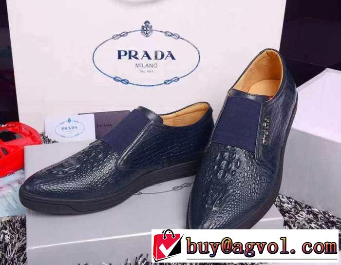便利性が高い！ 2015 PRADA プラダ スリップオン 革靴 2色可選