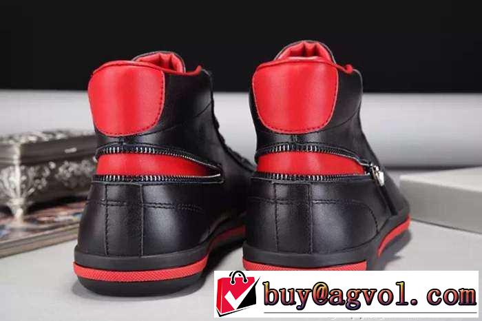 すごいオシャレ感! 2015 PRADA プラダ 優しい履き心地 ハイカットスニーカー 2色可選