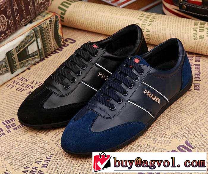 フラットの最上級 2015 PRADA プラダ  フラットシューズ スニーカー 2色可選