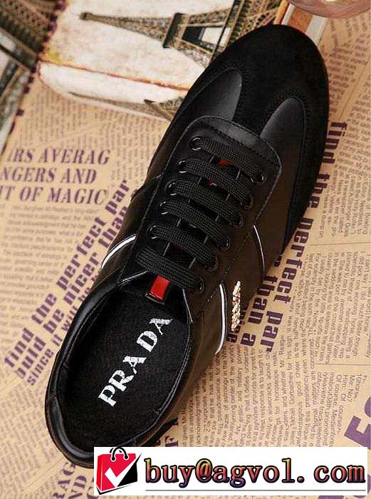 フラットの最上級 2015 PRADA プラダ  フラットシューズ スニーカー 2色可選