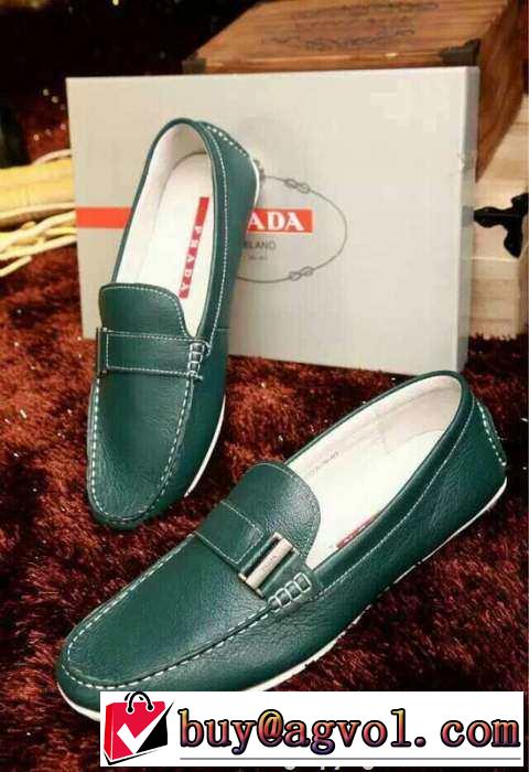 究極柔らかい質感 2015 個性派 PRADA プラダ ビジネスシューズ 革靴