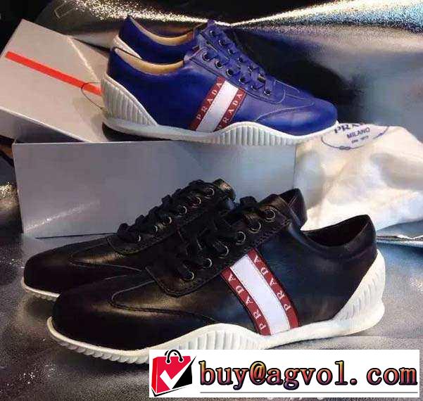 完璧な運動系！ 2015 PRADA プラダ ランニングシューズ 2色可選 靴の滑り止め