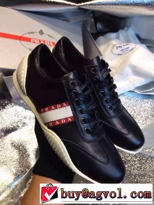 完璧な運動系！ 2015 PRADA プラダ ランニングシューズ 2色可選 靴の滑り止め