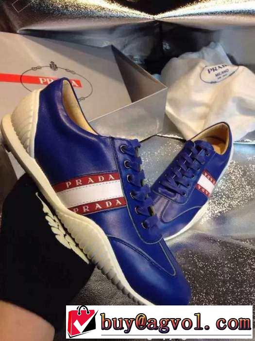 完璧な運動系！ 2015 PRADA プラダ ランニングシューズ 2色可選 靴の滑り止め
