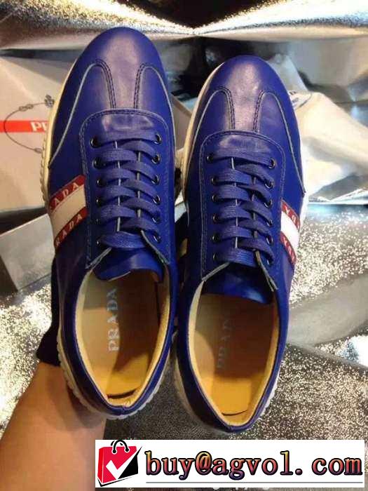 完璧な運動系！ 2015 PRADA プラダ ランニングシューズ 2色可選 靴の滑り止め