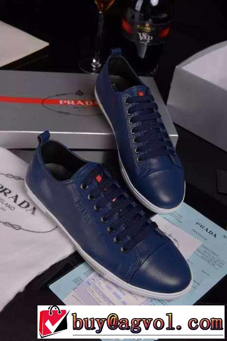 カジュアルな個性派 2015 PRADA プラダ フラットシューズ 抗菌?防臭加工 