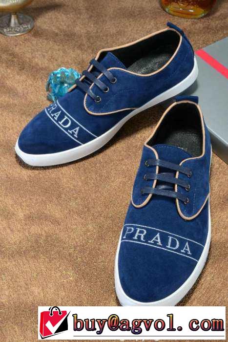 爆買い欧米韓流雑誌 2015 PRADA プラダ カジュアルシューズ 2色可選抗菌?防臭加工 