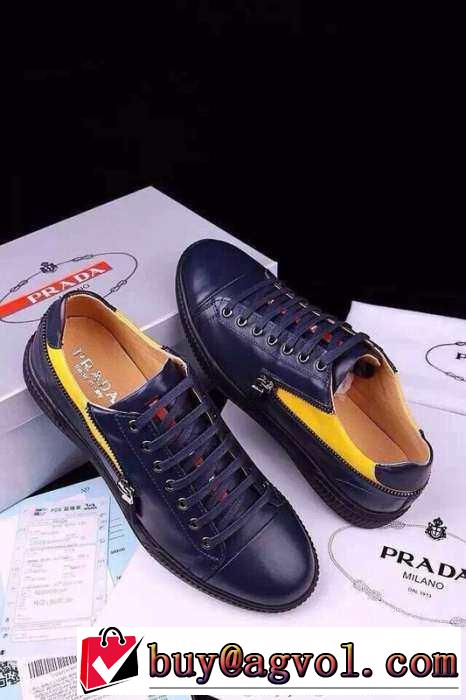 目玉のデザイン！ 2015 PRADA プラダ スニーカー 2色可選