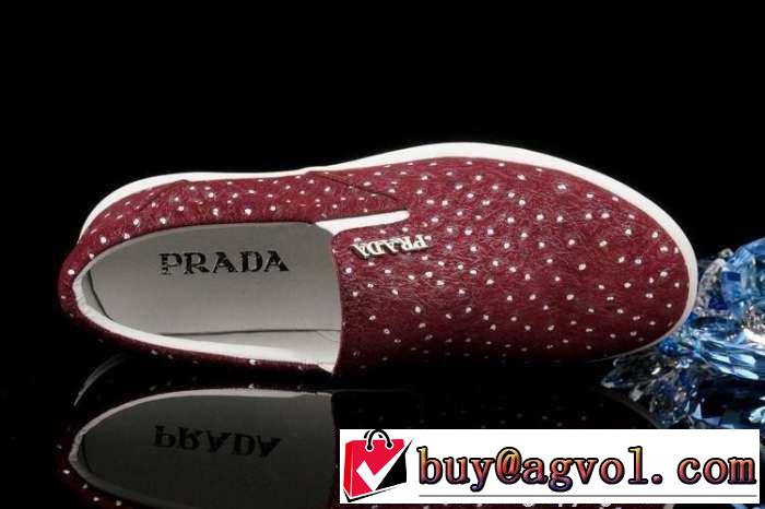 コーディネート美品　2015 PRADA プラダ カジュアルシューズ 3色可選