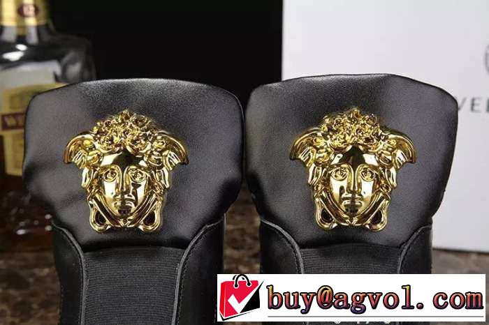 大好評! 2015 VERSACE ヴェルサーチ ハイカットスニーカー 抗菌?防臭加工 2色可選