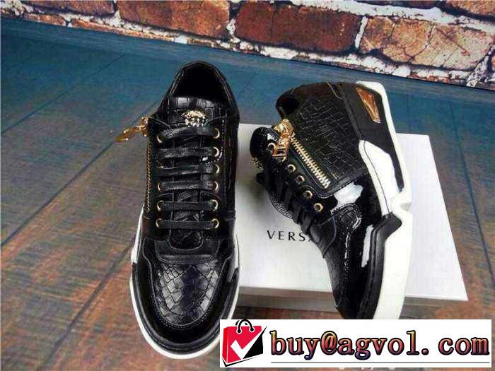 大人っぼい　2015 VERSACE ヴェルサーチ  ハイカットスニーカー おしゃれ