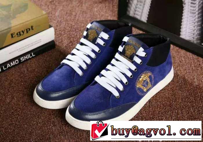 大特価　2015  VERSACE ヴェルサーチ ハイカットスニーカー 最旬アイテム