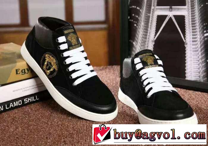 大特価　2015  VERSACE ヴェルサーチ ハイカットスニーカー 最旬アイテム