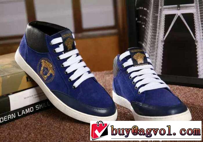大特価　2015  VERSACE ヴェルサーチ ハイカットスニーカー 最旬アイテム