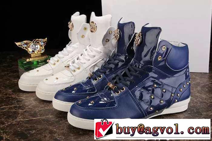 格安！ 2015 VERSACE ヴェルサーチ ハイカットスニーカー 抜群の雰囲気