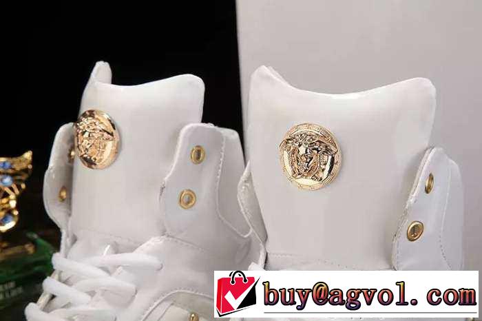 格安！ 2015 VERSACE ヴェルサーチ ハイカットスニーカー 抜群の雰囲気
