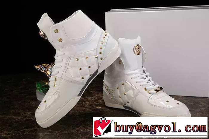 格安！ 2015 VERSACE ヴェルサーチ ハイカットスニーカー 抜群の雰囲気