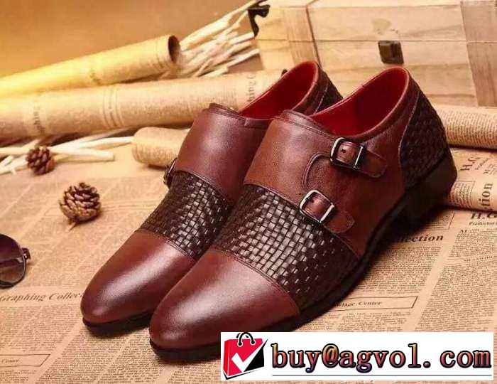 超目玉！2015 ボッテガ ブランド BOTTEGA VENETA ◆モデル愛用◆ ビジネスシューズ 革靴 2色可選