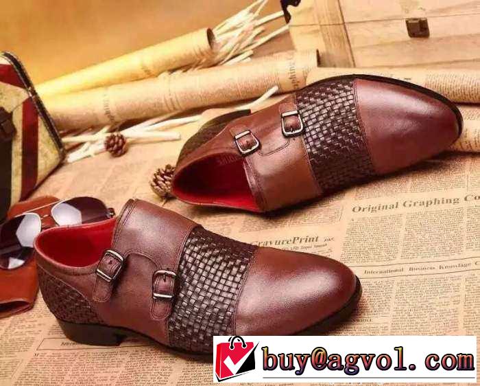 超目玉！2015 ボッテガ ブランド BOTTEGA VENETA ◆モデル愛用◆ ビジネスシューズ 革靴 2色可選