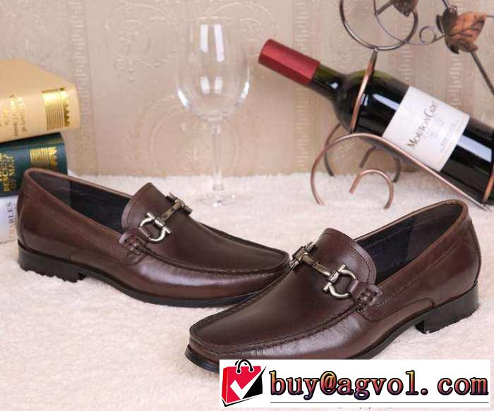 フィット感 2015 FERRAGAMO サルヴァトーレフェラガモ レザーシューズ靴 ビジネスシューズ 2色可選