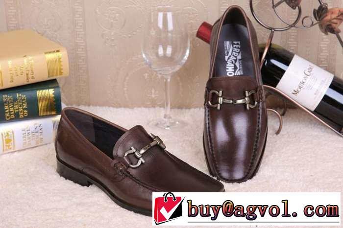 フィット感 2015 FERRAGAMO サルヴァトーレフェラガモ レザーシューズ靴 ビジネスシューズ 2色可選