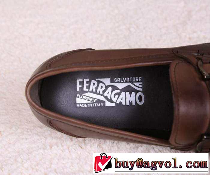 ムダな装飾を排したデザイン 2015 FERRAGAMO サルヴァトーレフェラガモ レザーシューズ靴 ビジネスシューズ 2色可選