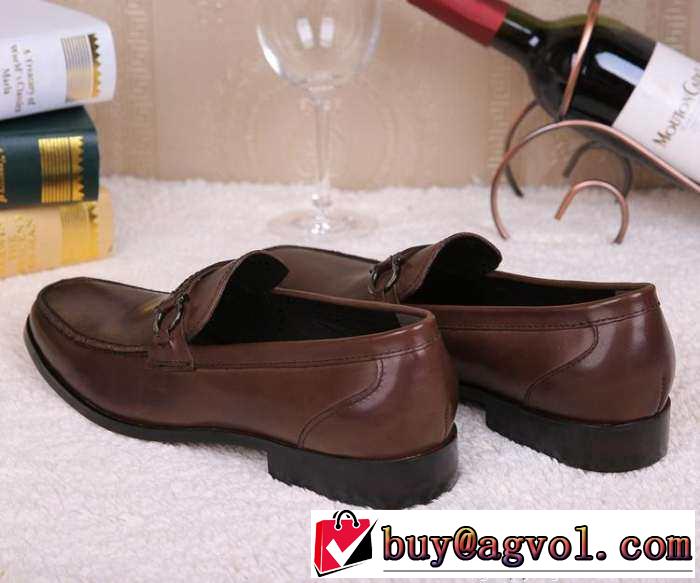 ムダな装飾を排したデザイン 2015 FERRAGAMO サルヴァトーレフェラガモ レザーシューズ靴 ビジネスシューズ 2色可選