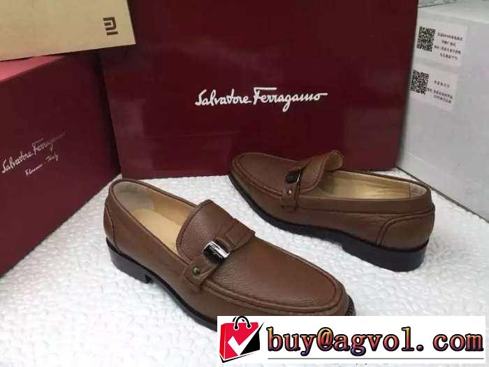 今季大ヒット！ 2015 FERRAGAMO サルヴァトーレフェラガモ レザーシューズ靴 2色可選