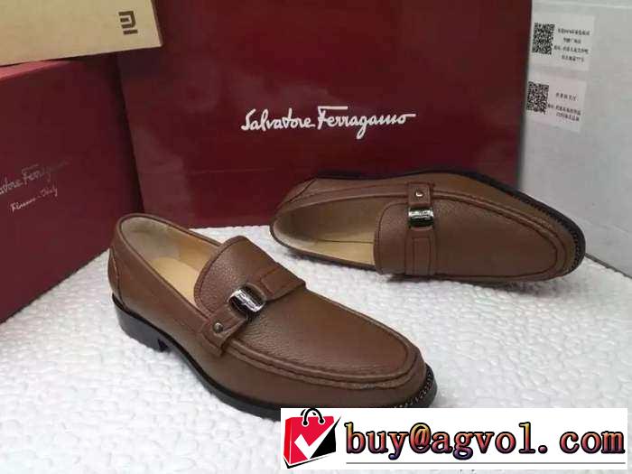 今季大ヒット！ 2015 FERRAGAMO サルヴァトーレフェラガモ レザーシューズ靴 2色可選
