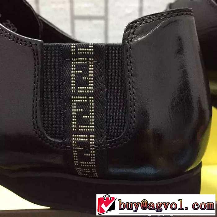 フィット感  2015  FENDI フェンディ ビジネスシューズ レザーシューズ靴 2色可選