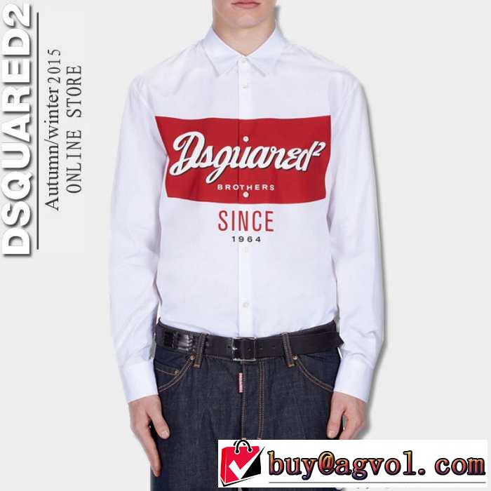 大活躍してくれる　2015秋冬 DSQUARED2 ディースクエアード 長袖シャツ